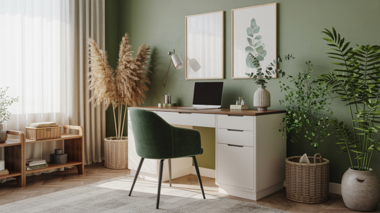 Green Home Office Ideas for a Calm, Stylish Workspace