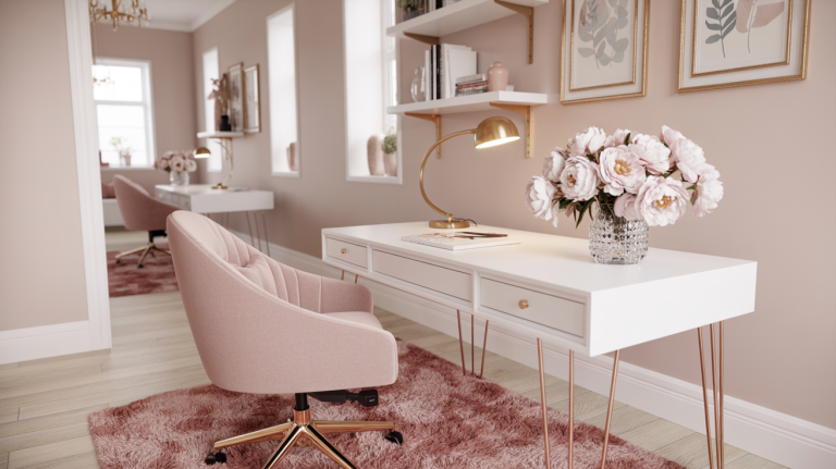 17 Feminine Home Office Ideas (Pretty, Chic & Glam Workspace Inspiration)